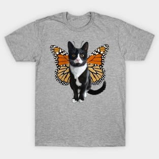 Bicolor Tuxedo Monarch Flitter Kitty T-Shirt